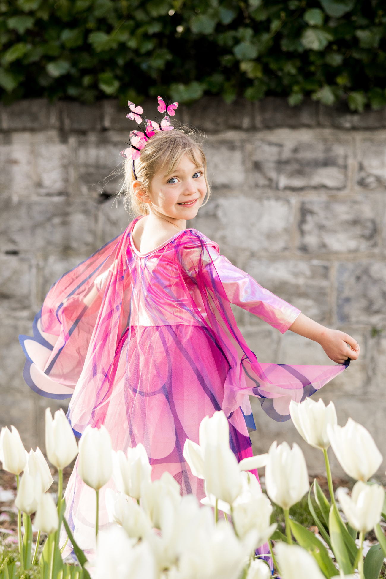 Butterfly Twirl Dress with Wings & Headband main image 1