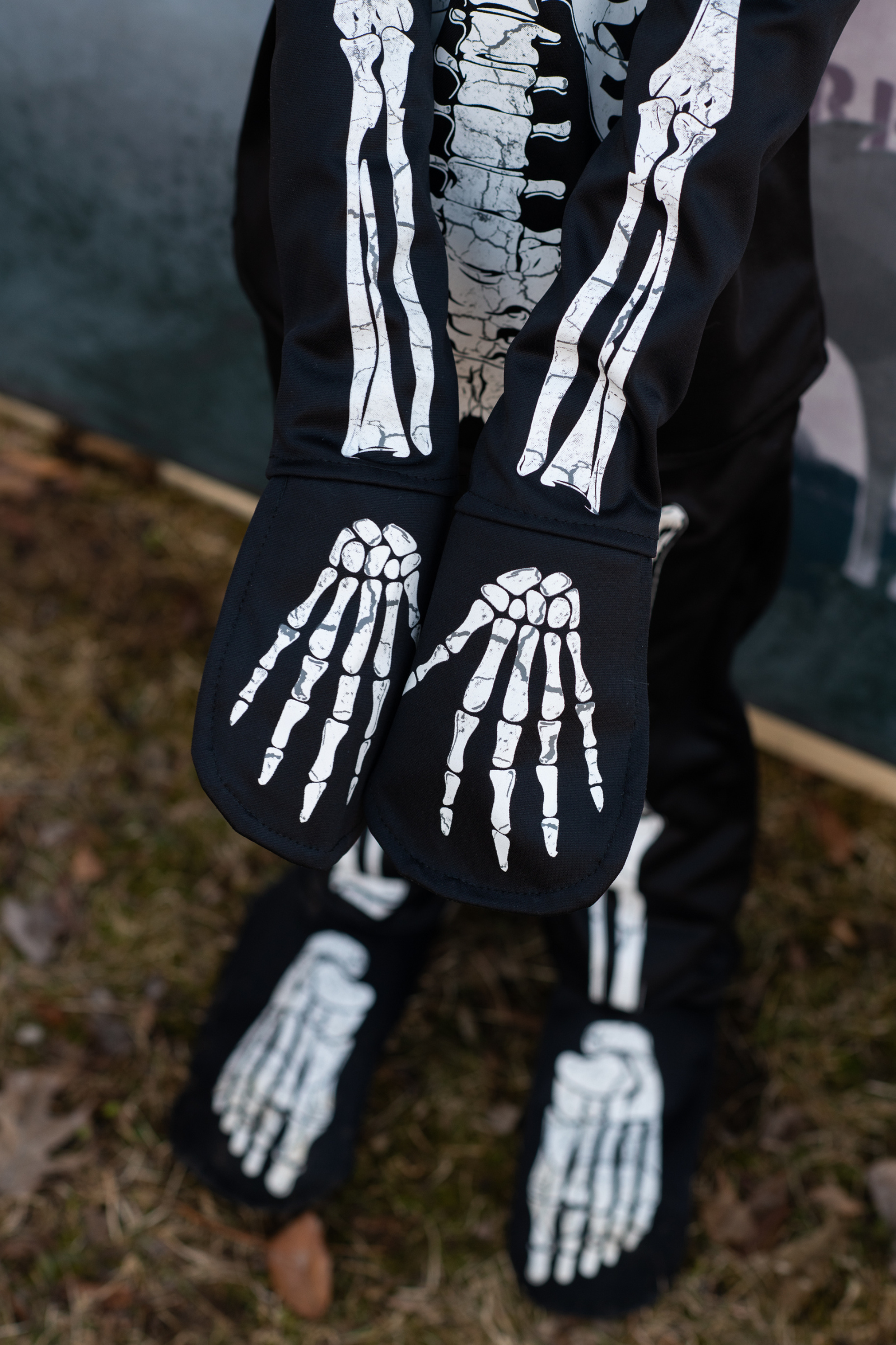 American Apparel Skeleton Glow in The Dark Halloween Leggings