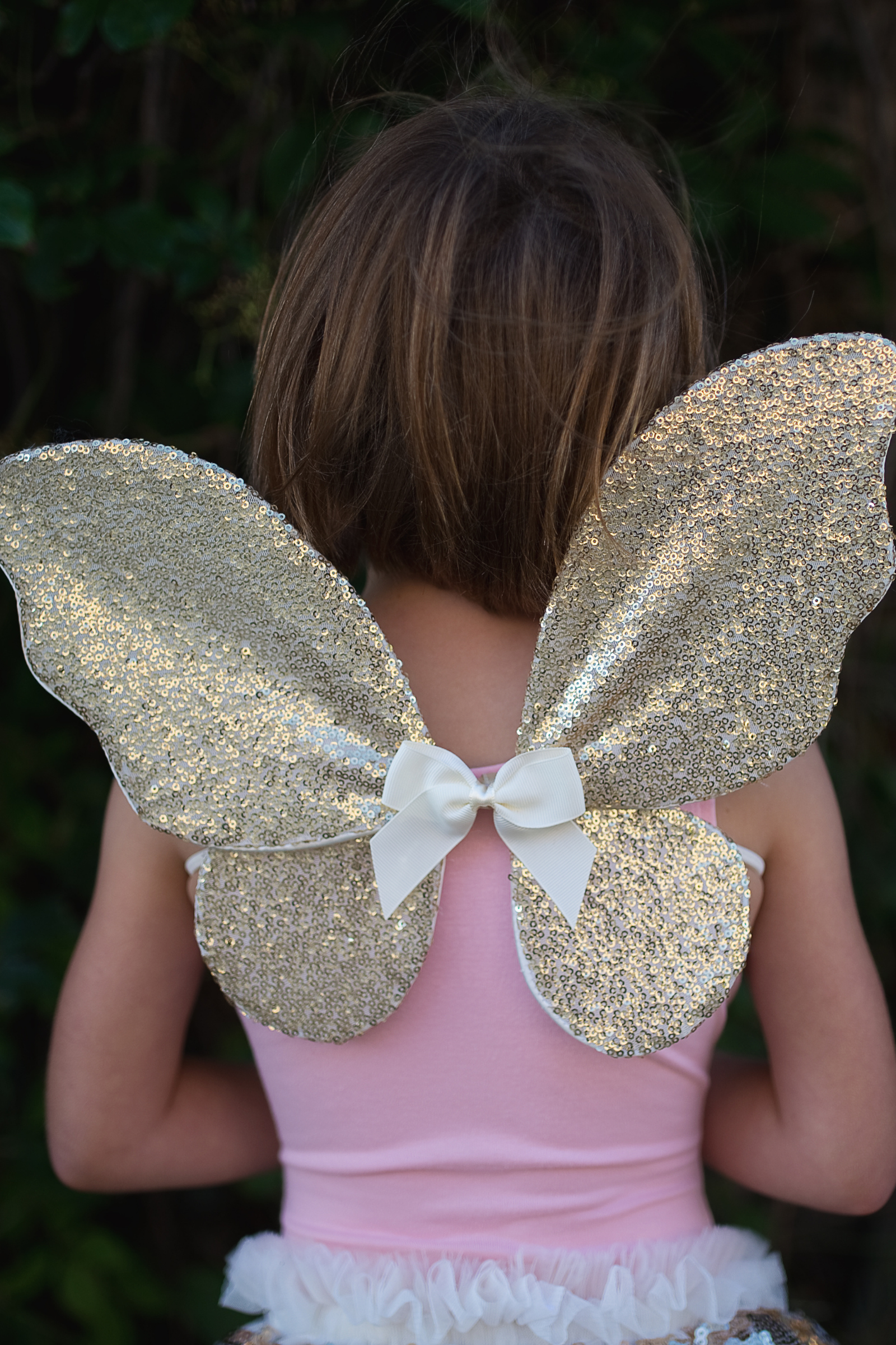Gracious Gold Sequins Skirt, Wings, & Wand